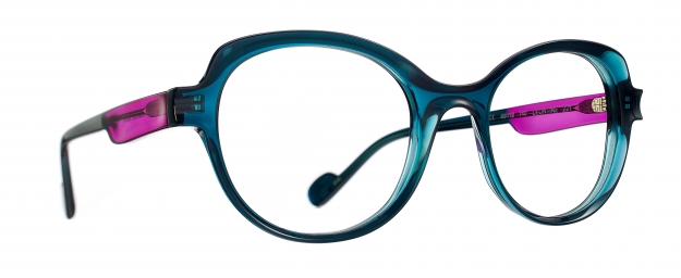 Caroline Abram LEONTINE - PETROL BLUE ACETATE 221 - LEONTINE