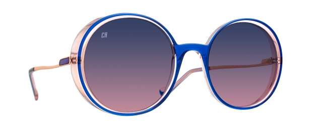 Caroline Abram IRIS SUN - BLEU / CRISTAL ROSE / OR ACETATE/ACIER...